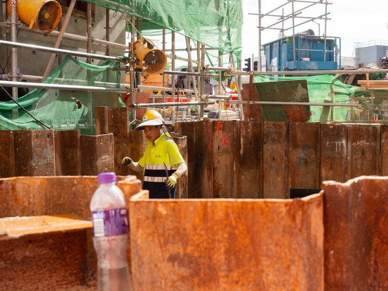 Construction worker on site